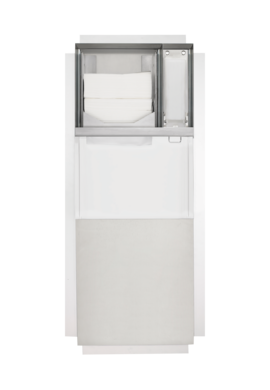 Produktbild ZE-202-SF Concealed paper towel and soap dispenser and waste bin combination