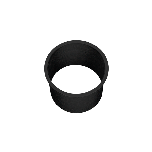 Circular waste chute, black, 120mm height, 145mm diameter