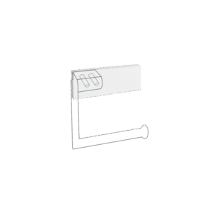 Klebeblech für WC-Rollenhalter SF-380 in weiß