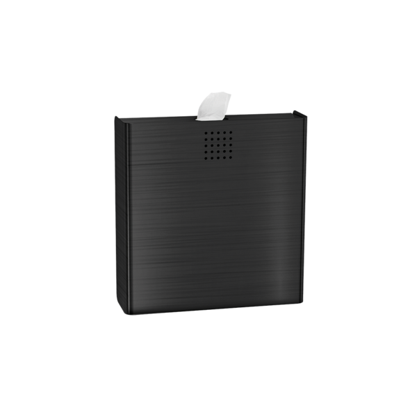 Hygiene waste bin with integrated hygiene bag dispenser, anthracite