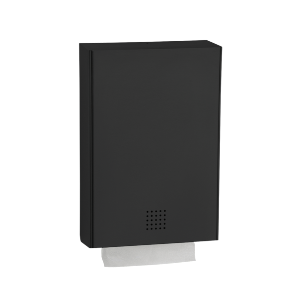 Paper towel dispenser large, black, approx. 800 sheet, 452mm height