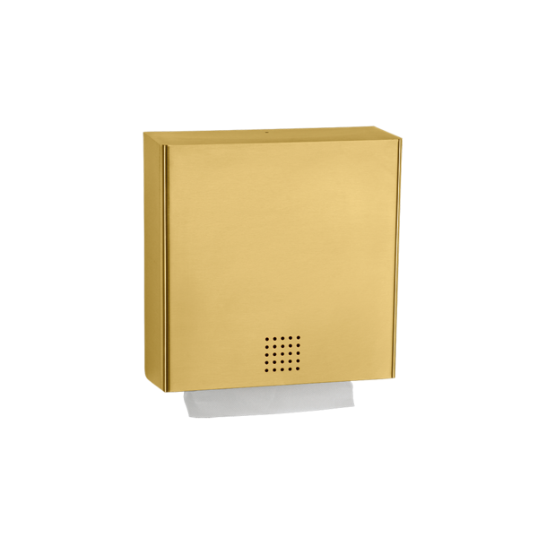 Paper towel dispenser, brass, approx. 550 sheet, 302mm height