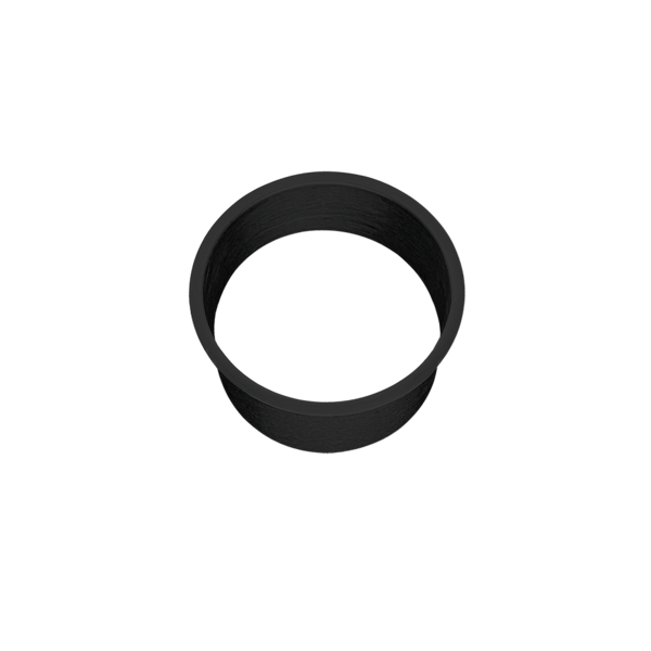 Circular waste chute, black, 40mm height, 145mm diameter